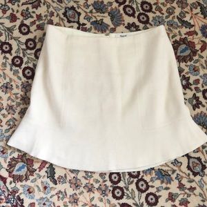 Madewell cream wool skirt